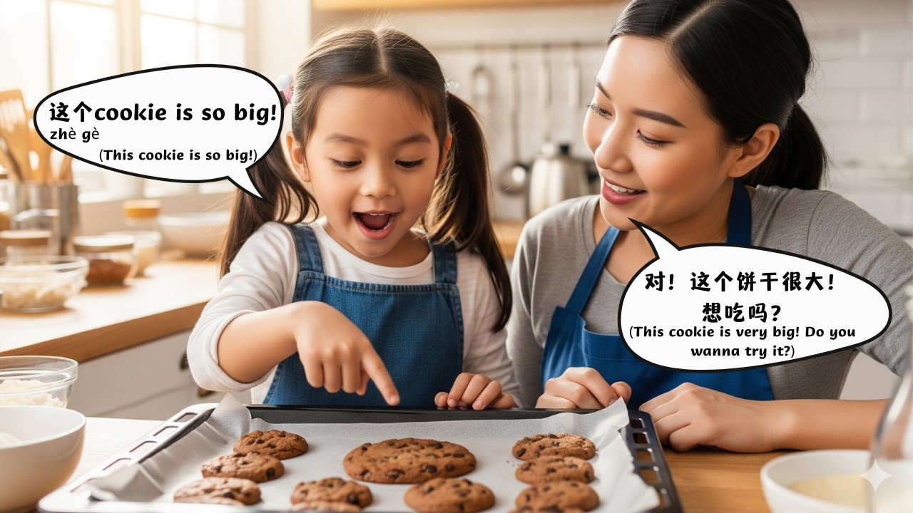 the feature image of why kids mix languages when learning Mandarin